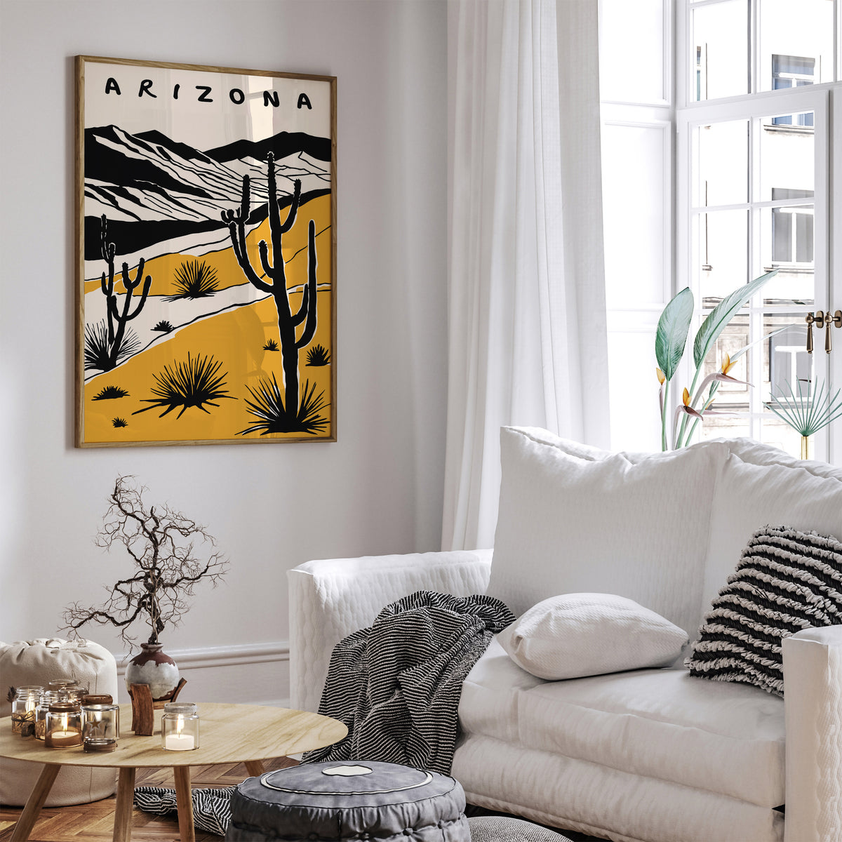 Arizona Desert Landscape Art Poster