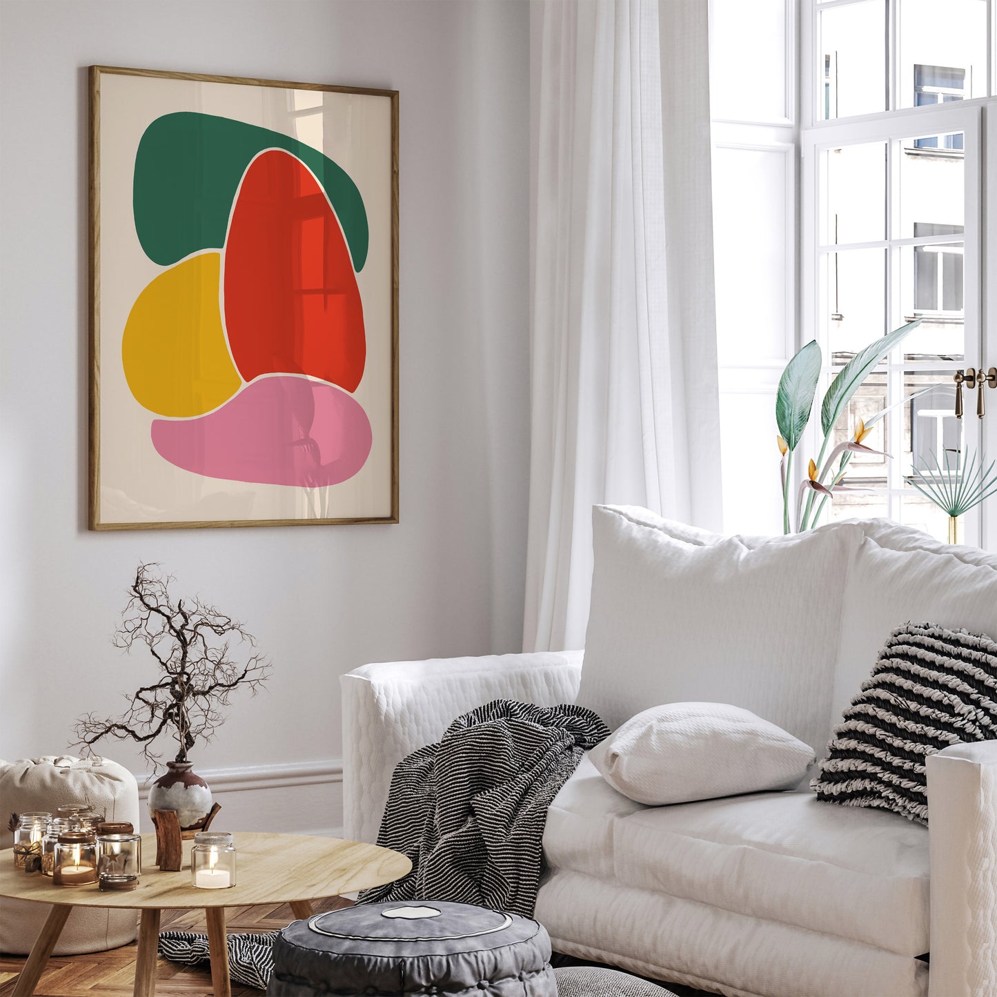 Colorful Liquid Shapes Poster