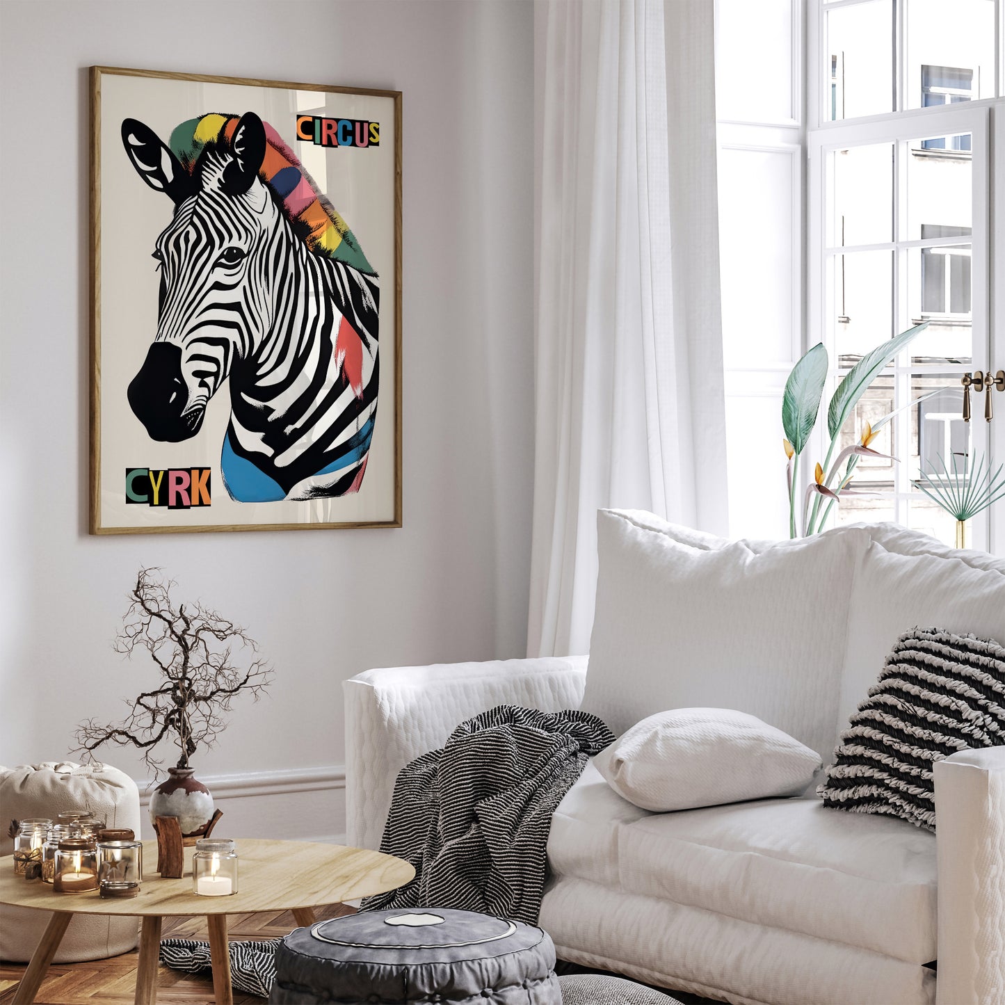 Circus Zebra - Vintage Polish Cyrk Poster