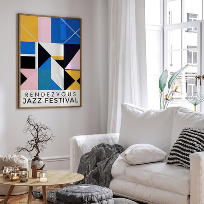 Rendezvous Jazz Festival Modern Art Print 2024