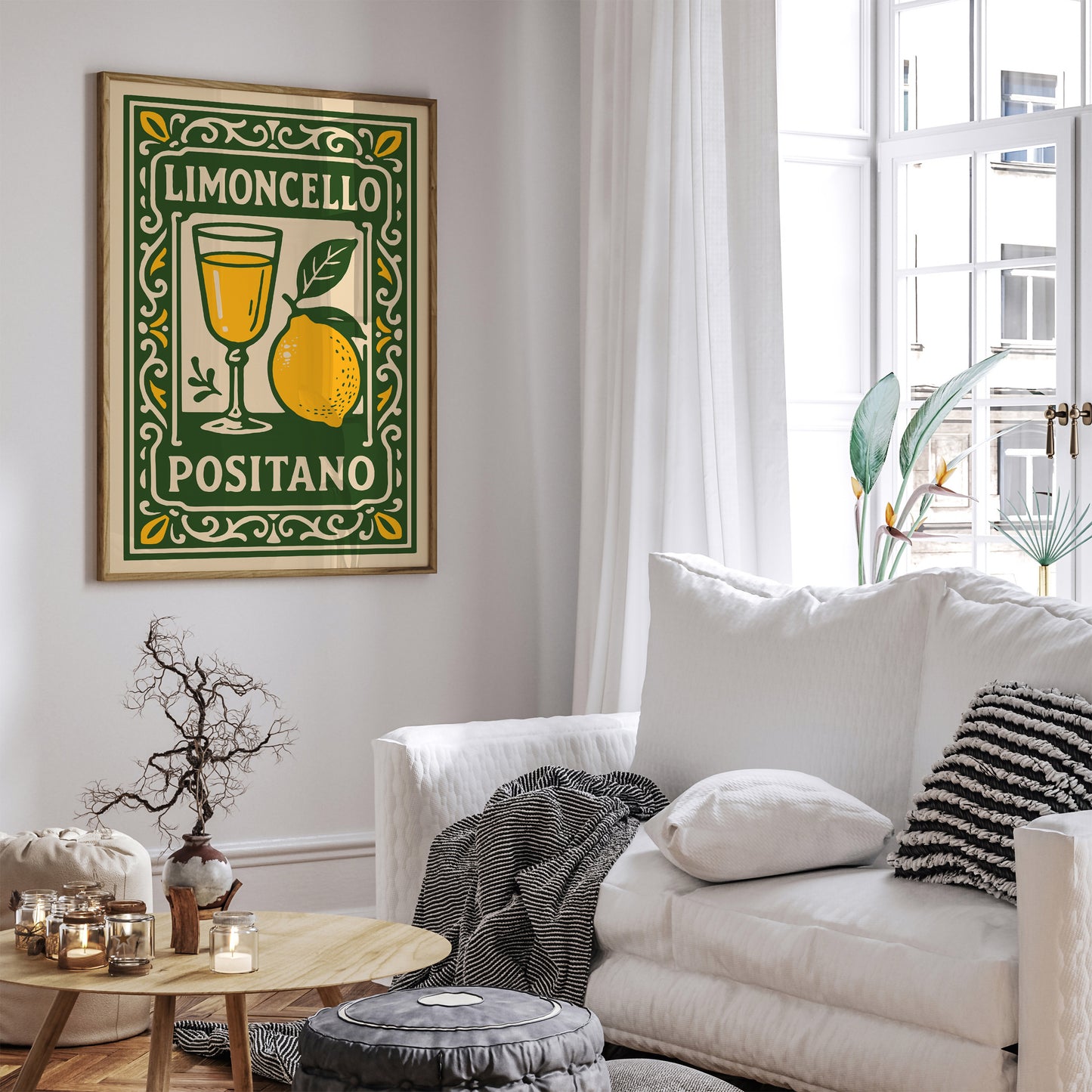Limoncello Positano Poster – Italian Travel Wall Art