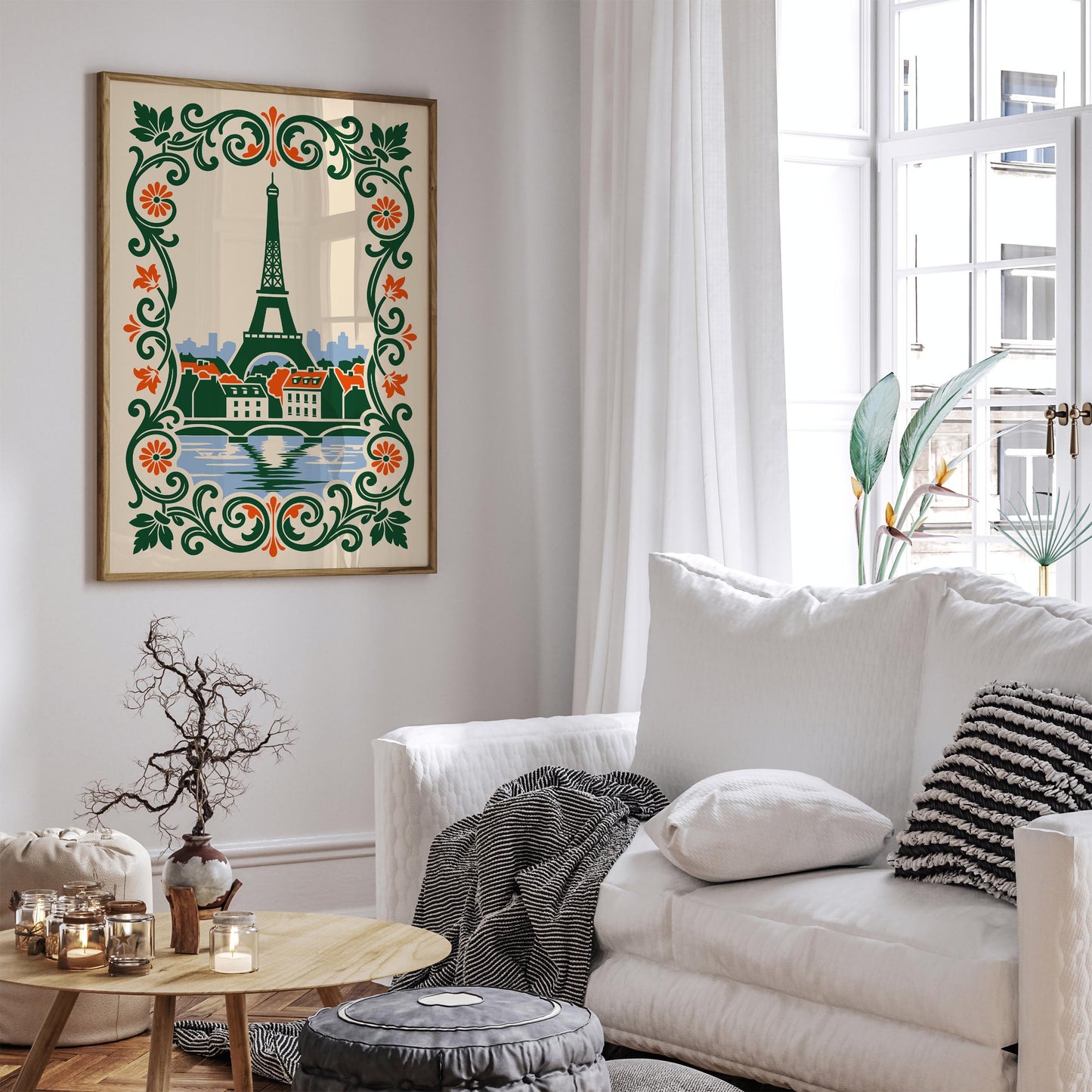 Paris France Poster – Cityscape Wall Art