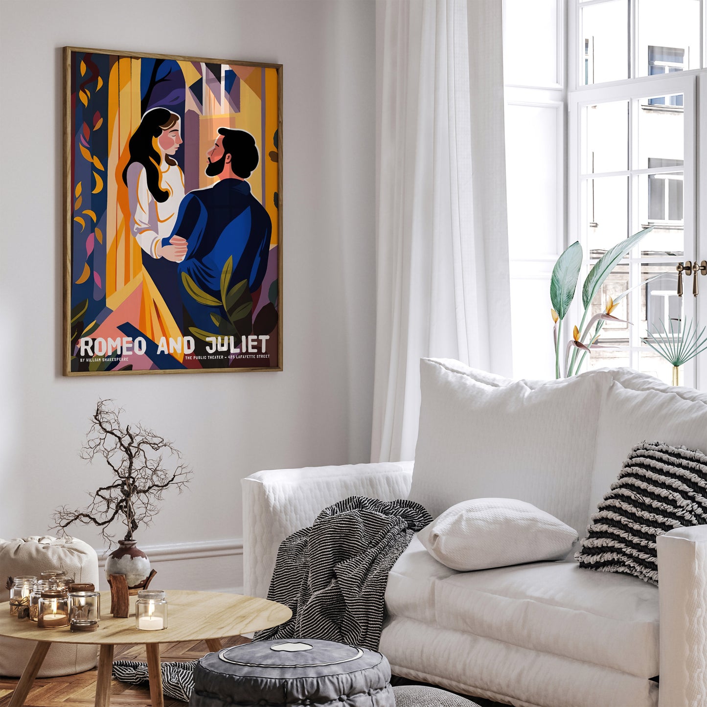 Romeo and Juliet Shakespeare Modern Theater Poster