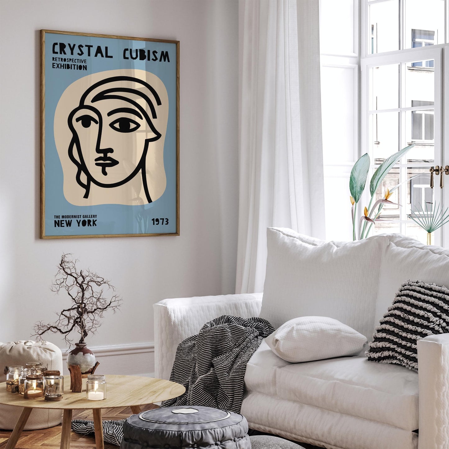 Crystal Cubism Exhibition New York City Poster