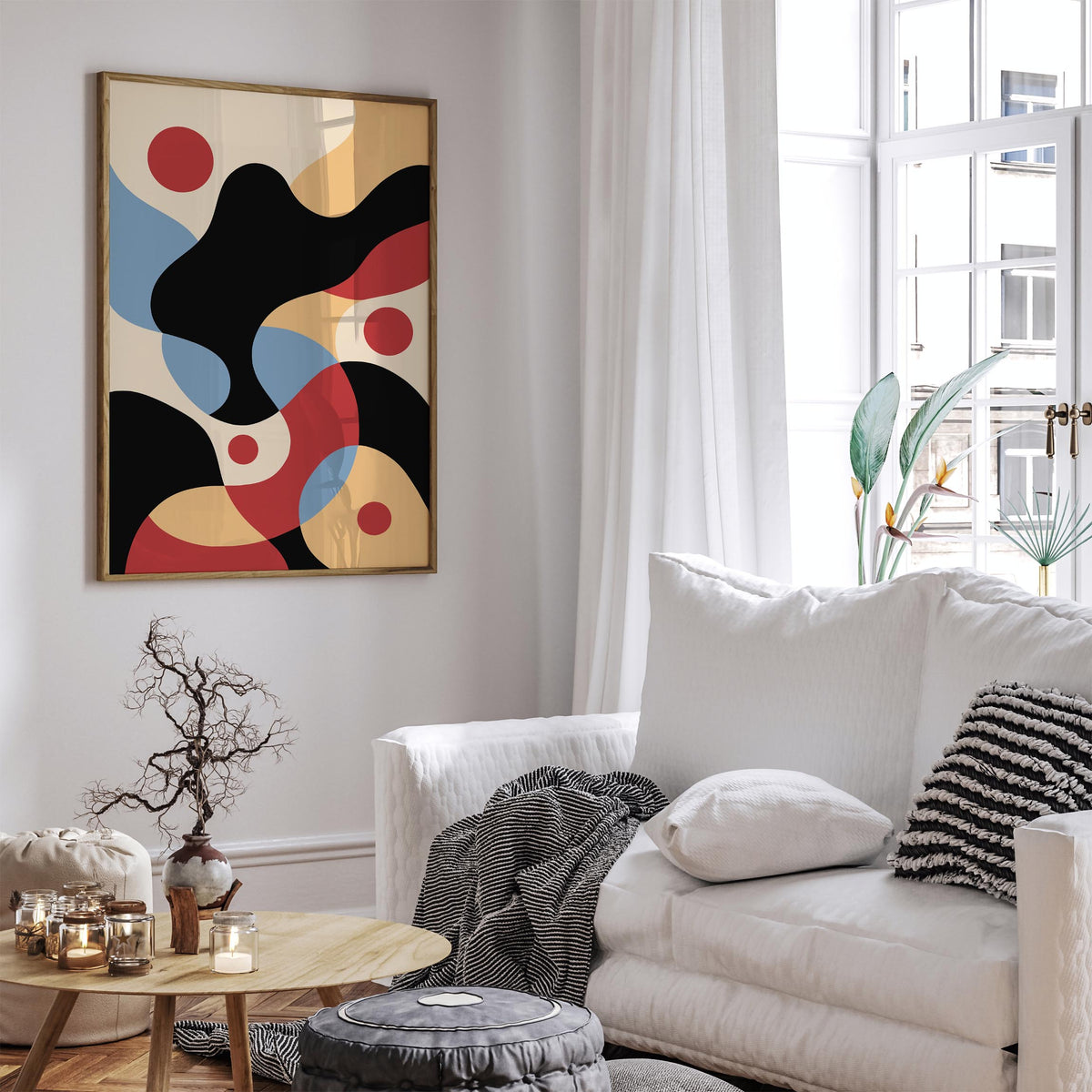 Mid Century Modern Abstract Wall Art