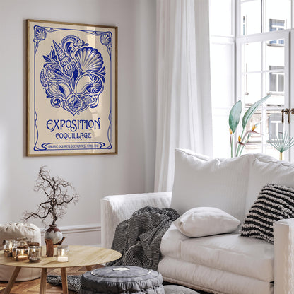 Vintage Seashells Exhibition Poster
