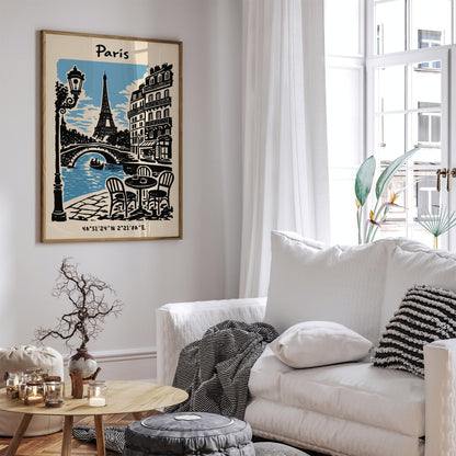 Paris Eiffel Tower Poster – Cityscape Wall Art