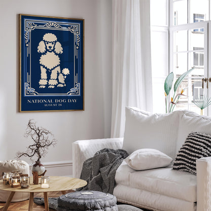 National Dog Day Poster – Cute Dog Wall Art Print