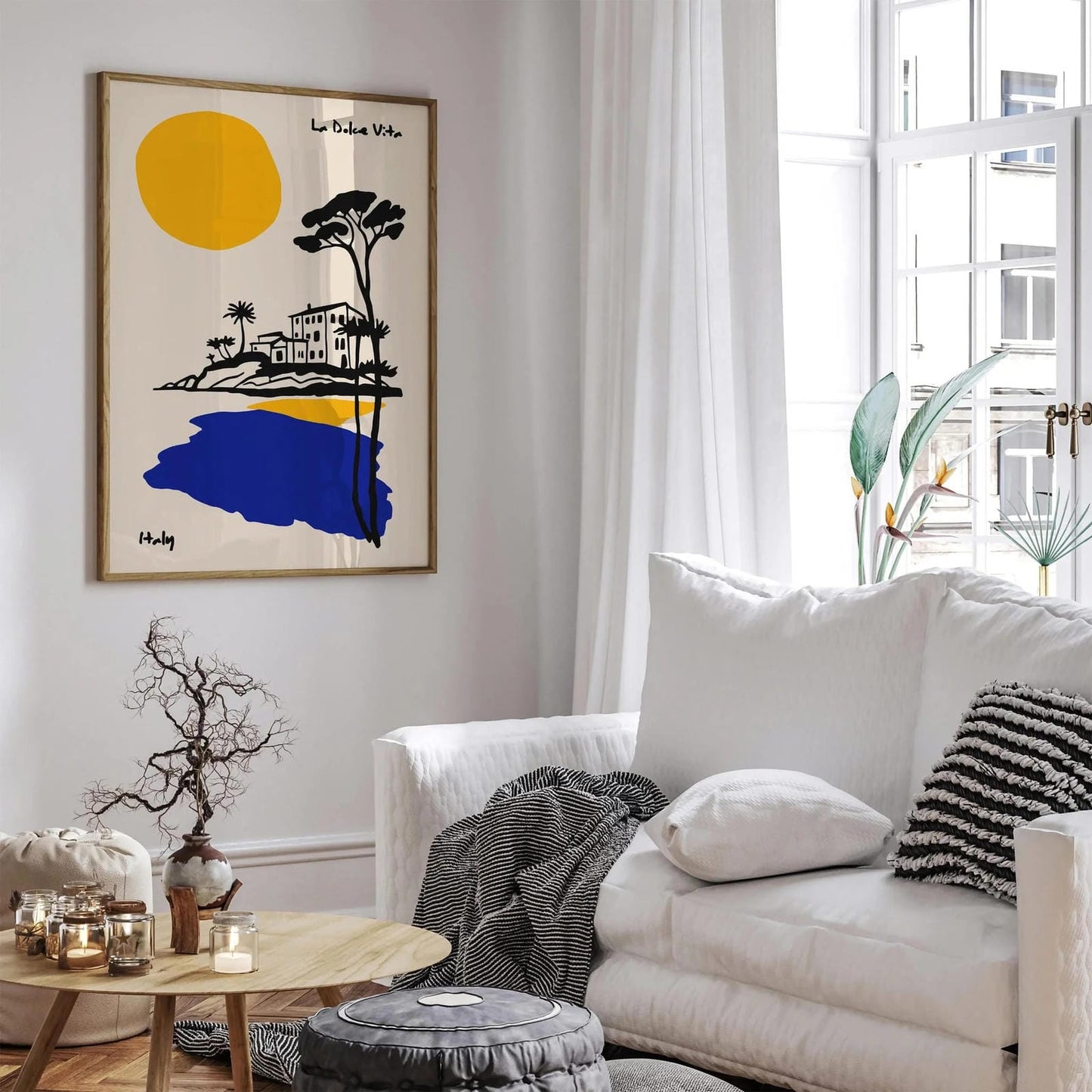 La Dolce Vita Italy Minimalist Travel Poster