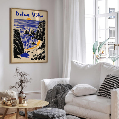 Dolce Vita Italian Style Landscape Poster