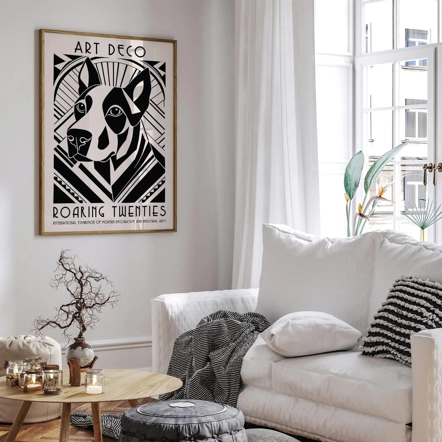 Art Deco Dog Poster – Roaring Twenties Style Wall Art