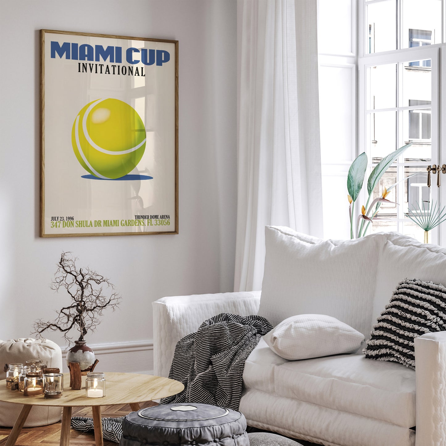 Miami Cup International Tennis Poster