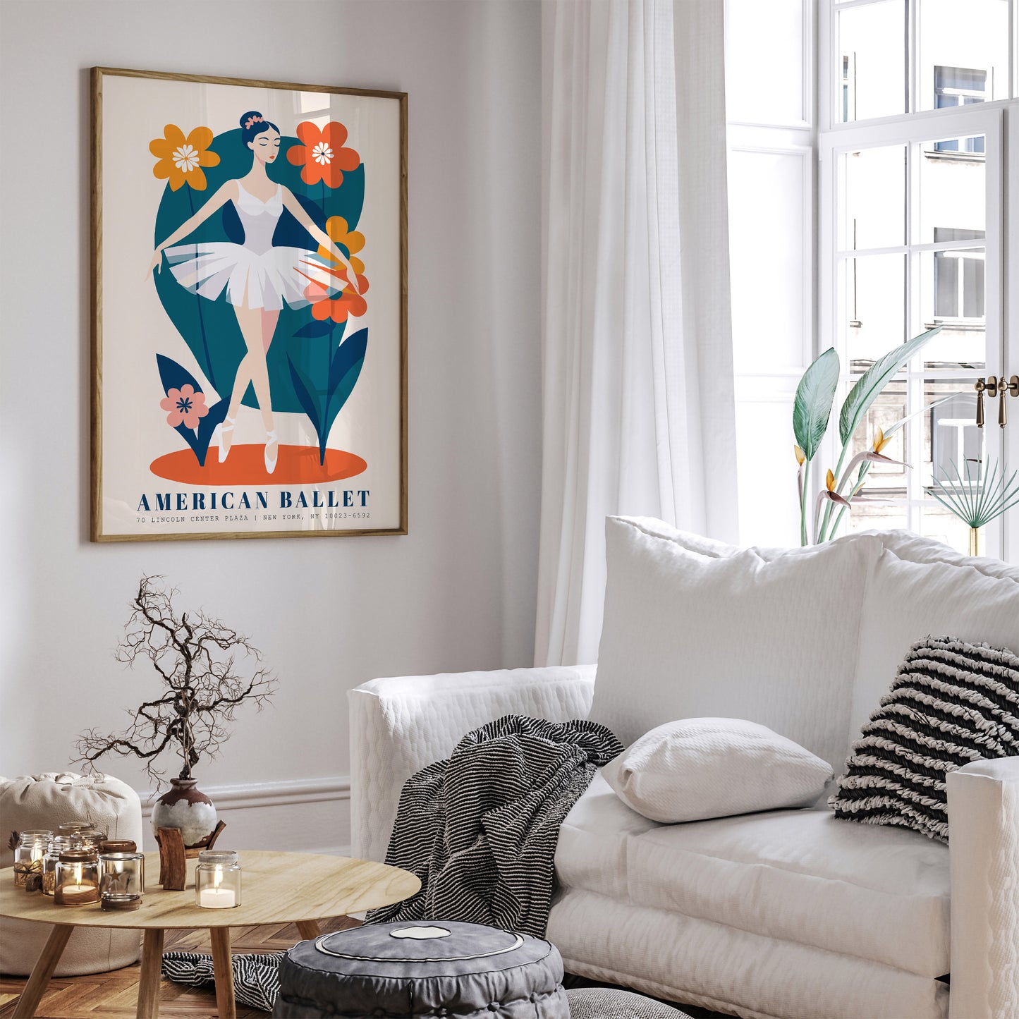 American Ballet Nursery Wall Art