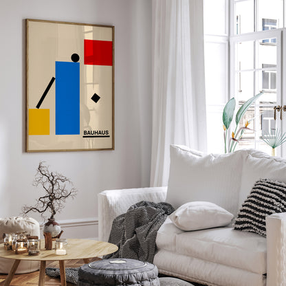 Geometric Bauhaus Wall Art Office Decor