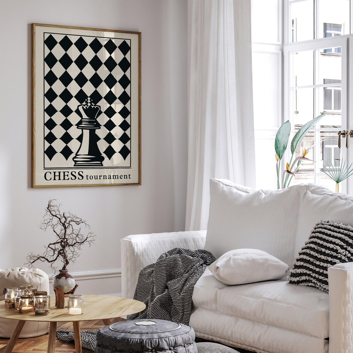 Chess Tournament Elegant Wall Art