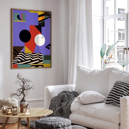 Abstract Geometric Shapes Wall Art Print