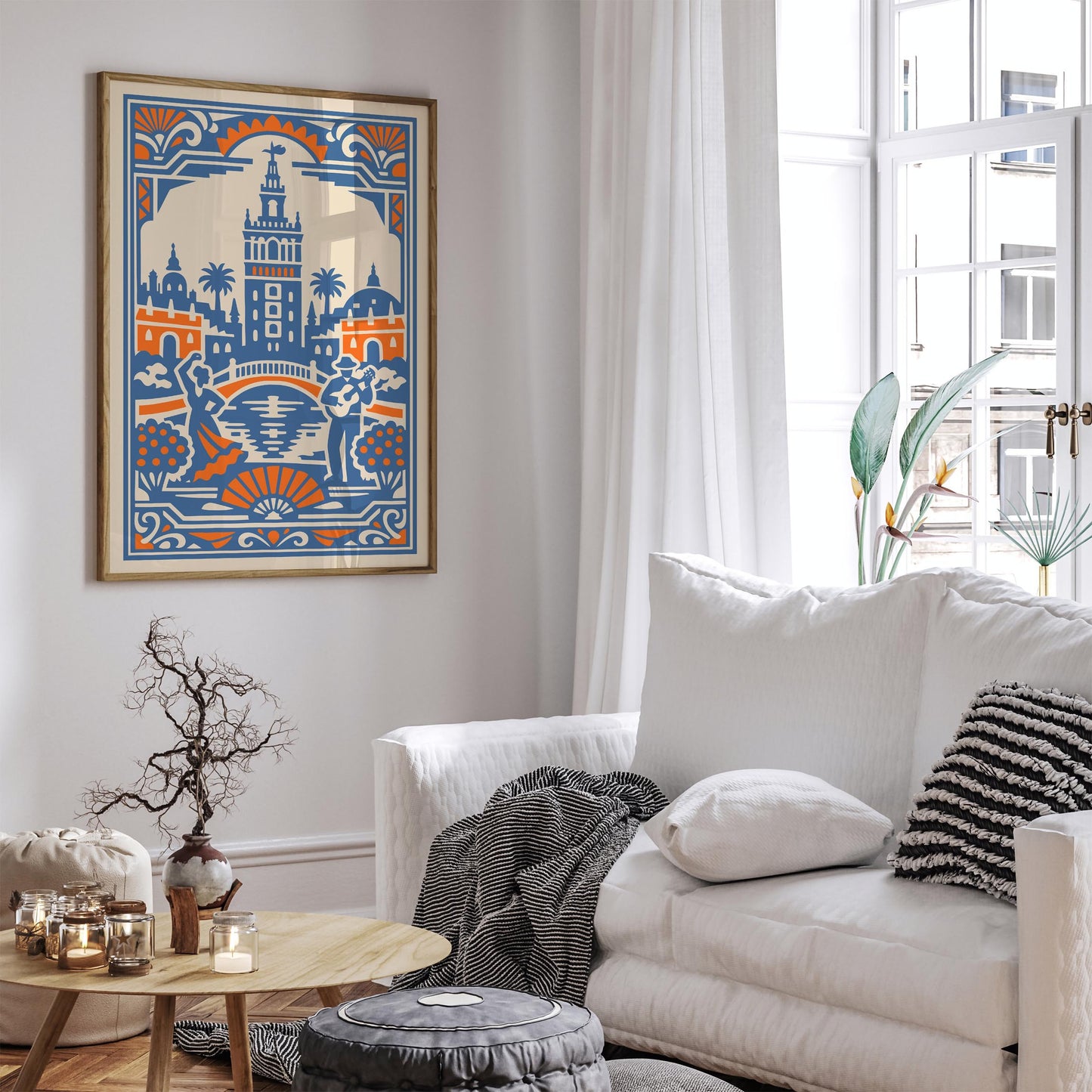 Seville Andalusia Travel Poster – Spain Wall Art Print