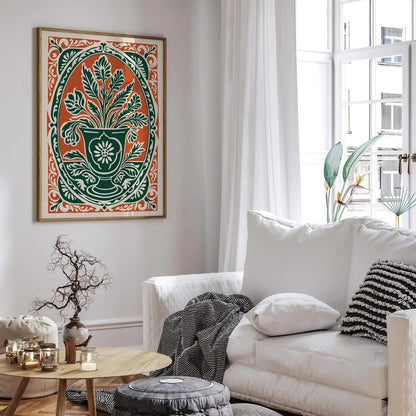 Rococo Botanical Elegant Wall Art Print