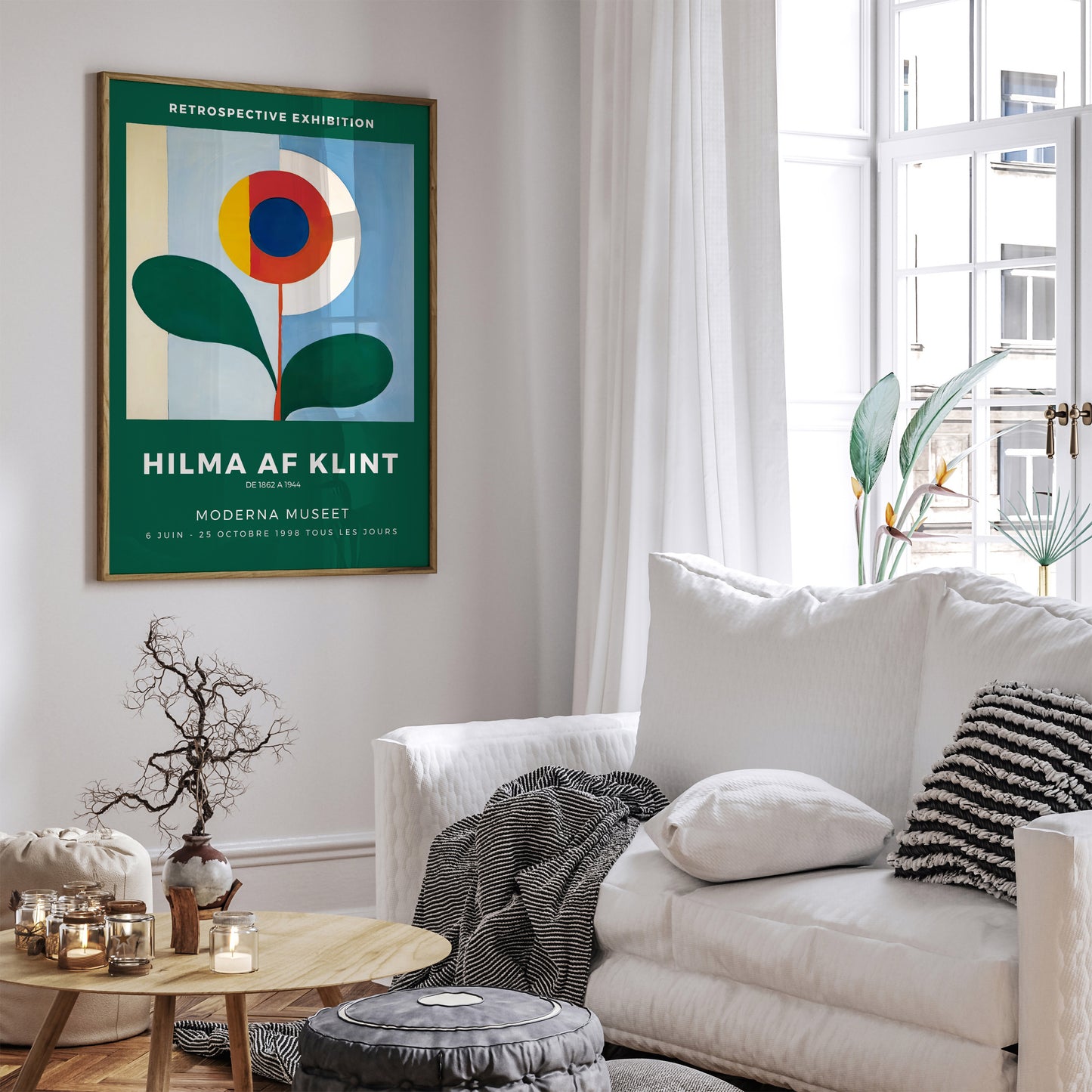 Hilma af Klint Inspired Green Abstract Print
