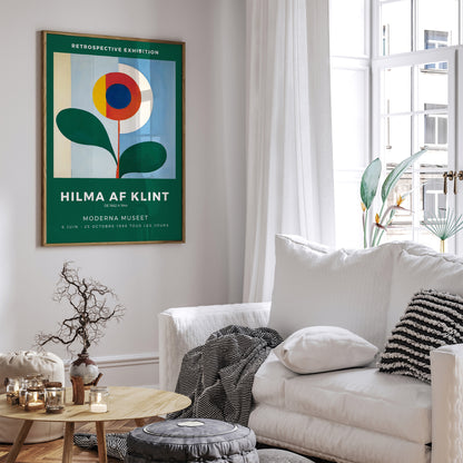 Hilma af Klint Inspired Green Abstract Print