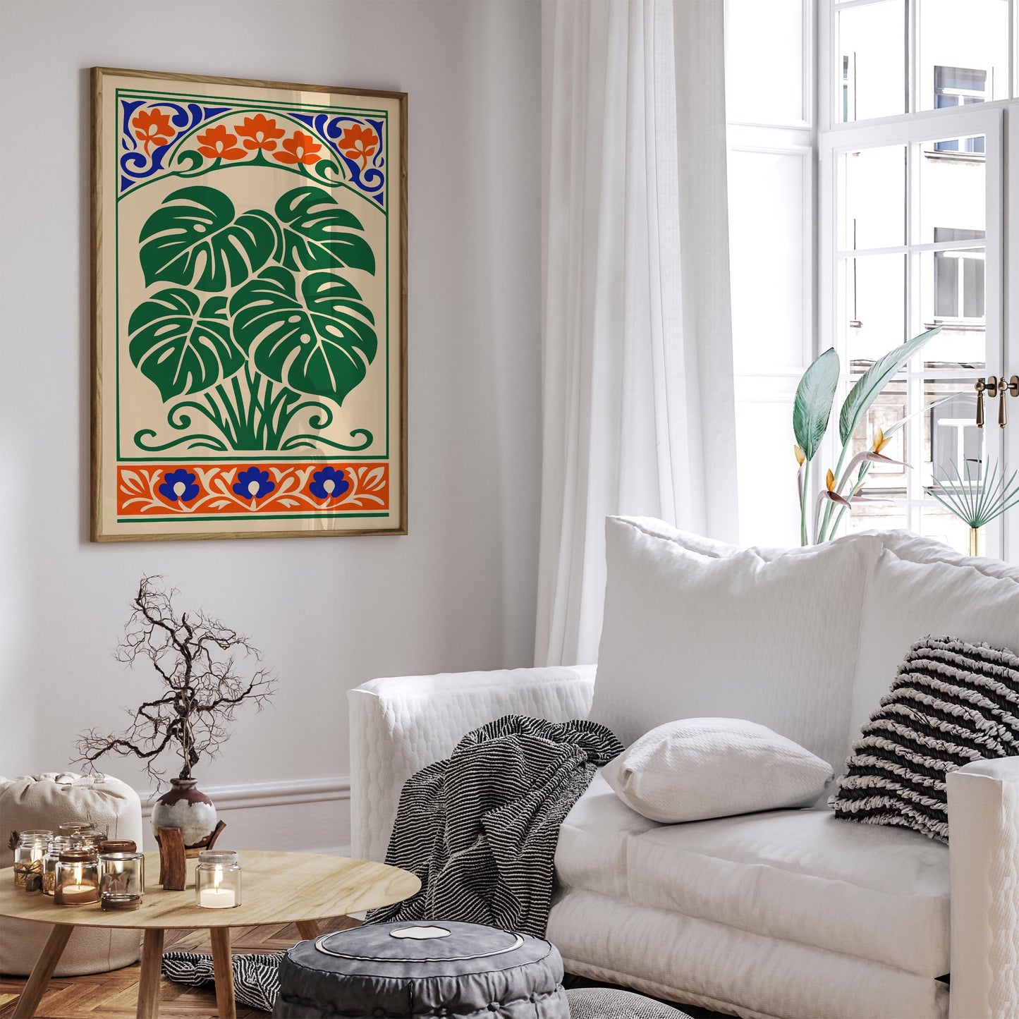 Monstera Plant Wall Art Print