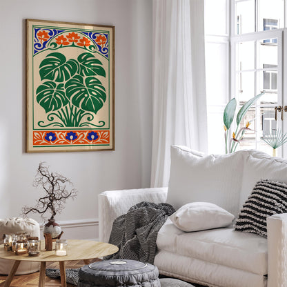 Monstera Plant Wall Art Print