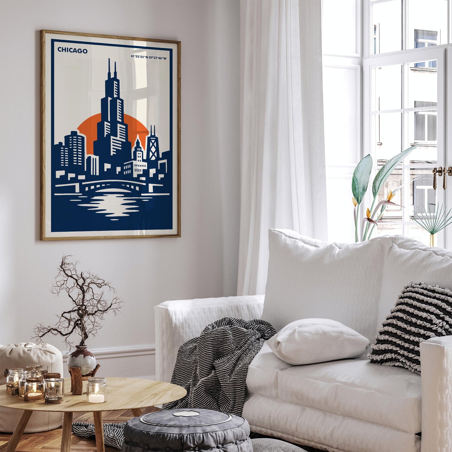 Chicago Modern Travel Poster