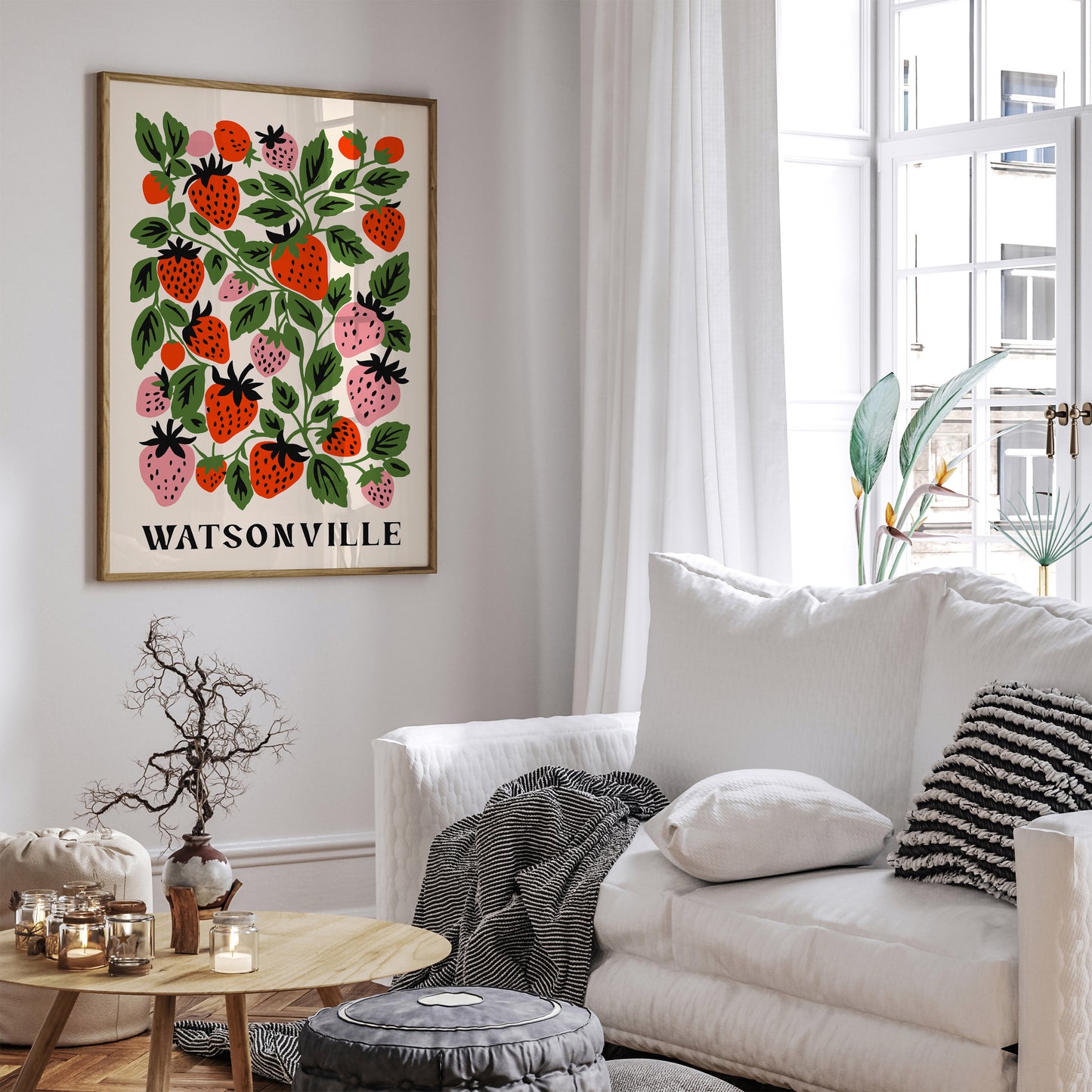 Watsonville Strawberry Art Print