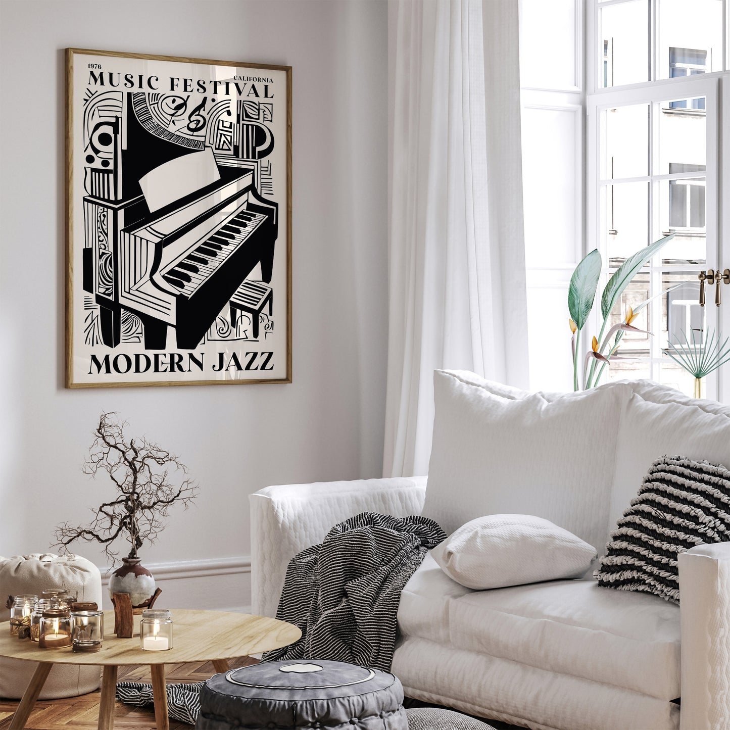 California Modern Jazz Music Poster