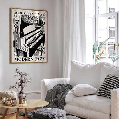 California Modern Jazz Music Poster