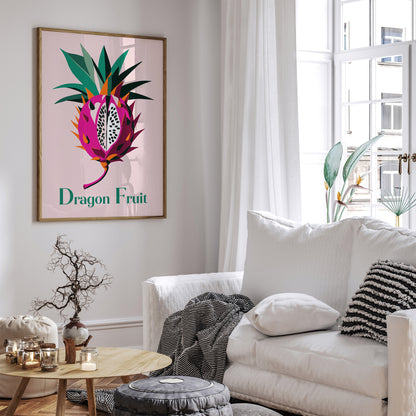 Dragon Fruit Pink Art Print