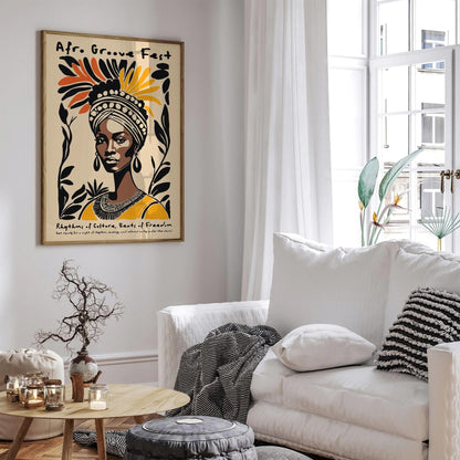 Afro Groove Fest Music Poster