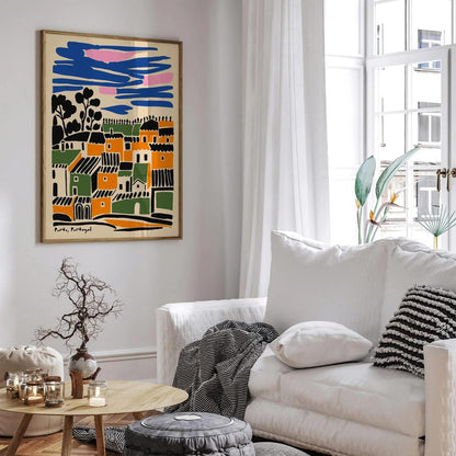Porto Cityscape Poster - Colorful Travel Print
