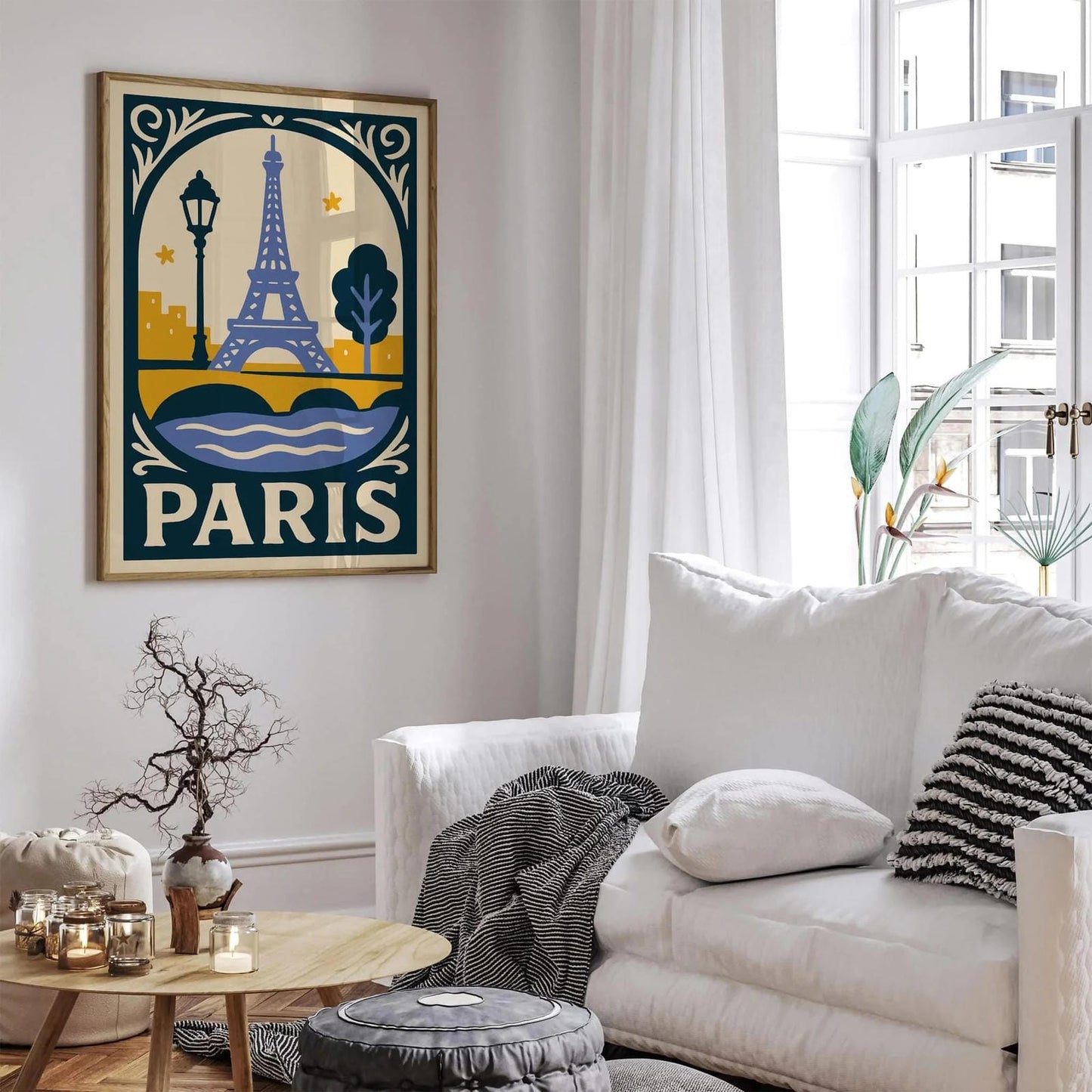 Paris Eiffel Tower Poster - Cityscape Wall Art