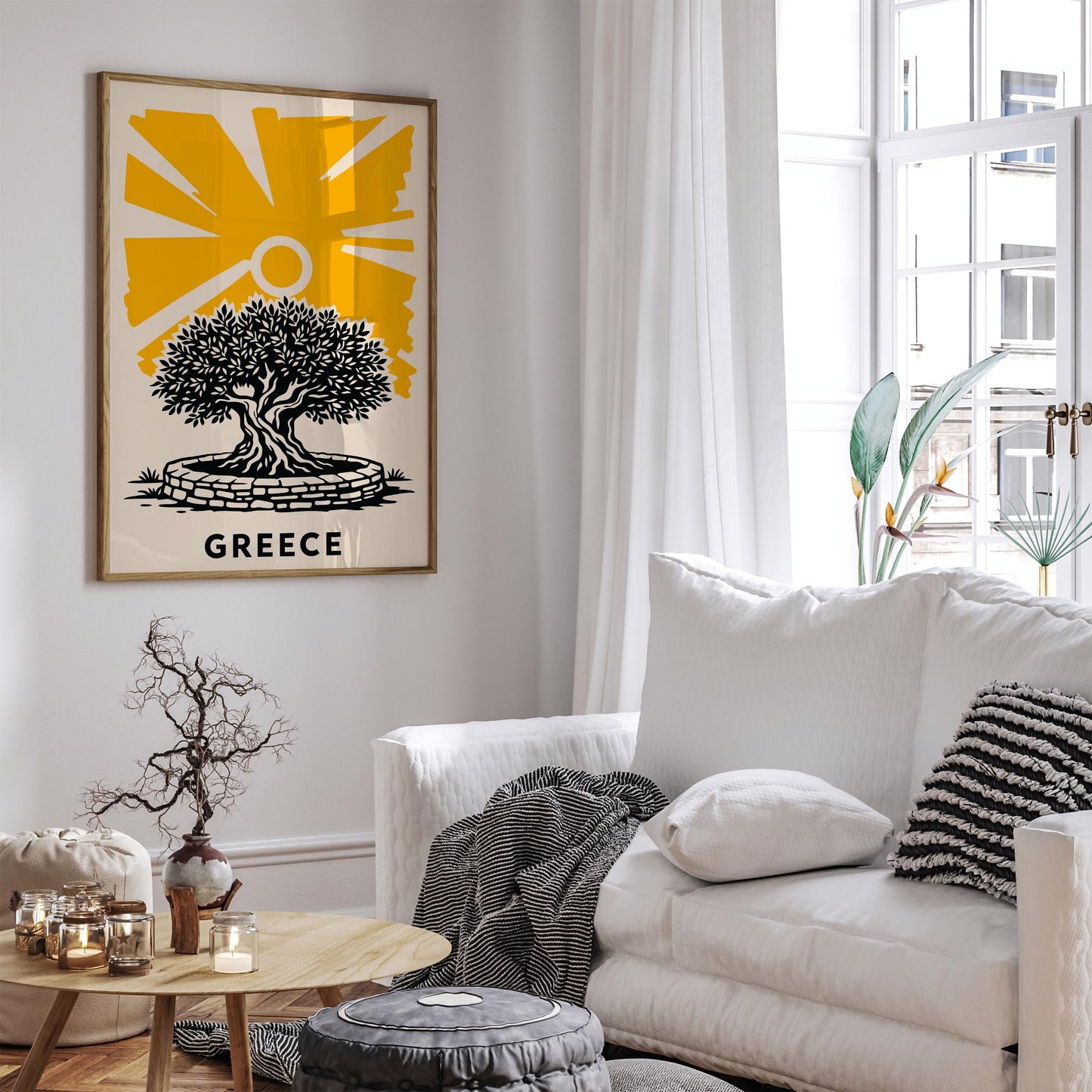 Greece Olive Tree Poster