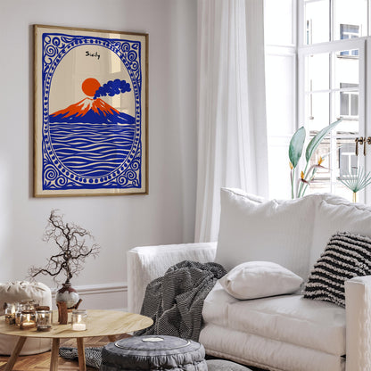 Mount Etna Sicily Poster