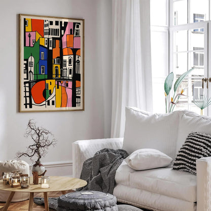 Mid Century Amsterdam Architecture Art Print