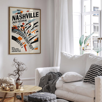 Nashville Jazz Festival Modern Art Print