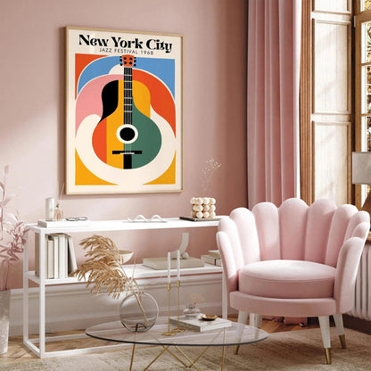 Colorful New York City Jazz Festival Poster