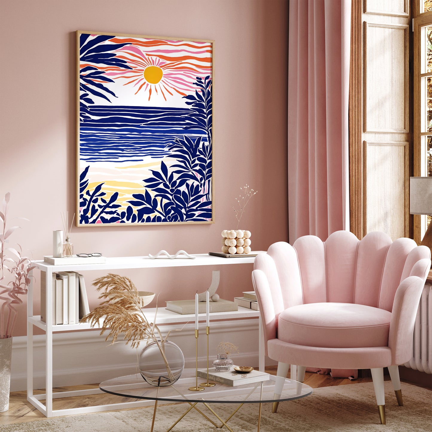 Tropical French Riviera Poster