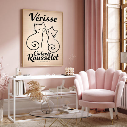 Verisse Galerie Rousselet - Vintage Cats Wall Art Print