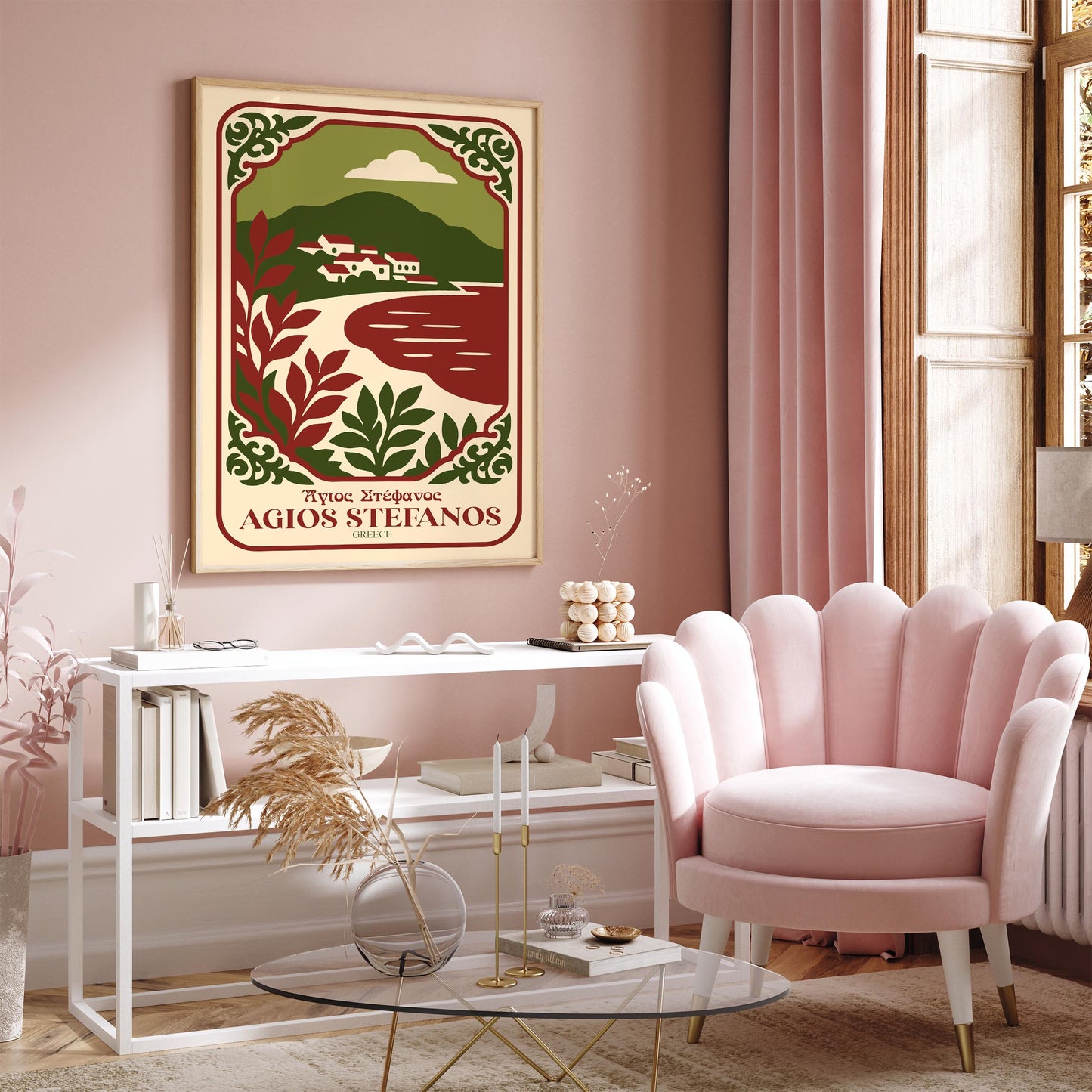 Agios Stefanos Greece Poster