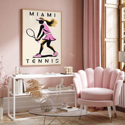 Mami Tennis Game Wall Art