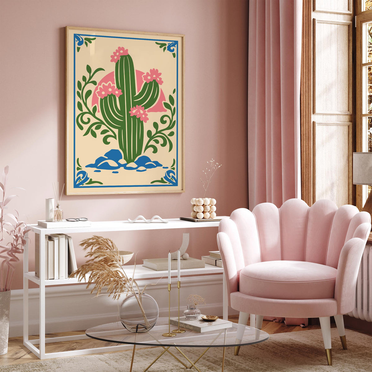 Saguaro Cactus Art Poster