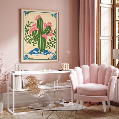 Saguaro Cactus Art Poster