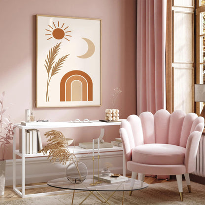 Boho Chic Minimalist Wall Art Print 2025