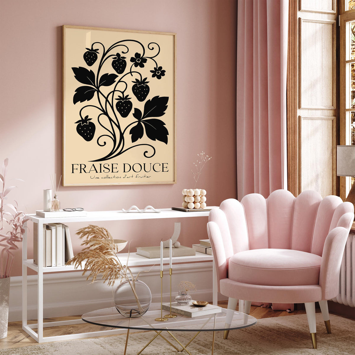 French Strawberry Poster