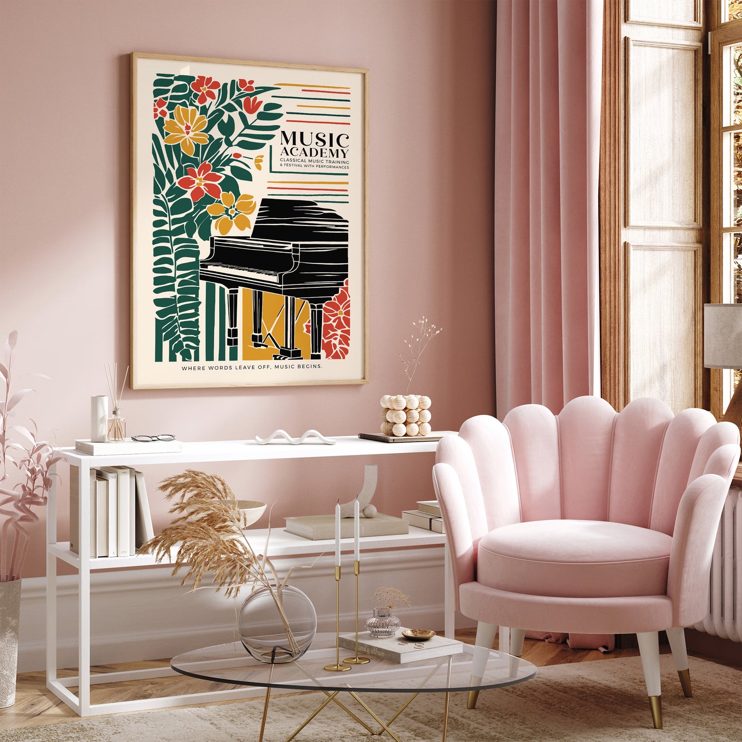 Music Academy Elegant Art Print