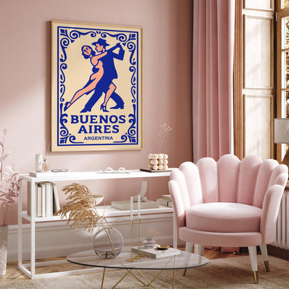 Buenos Aires Argentina Poster - Tango Dancers Wall Art