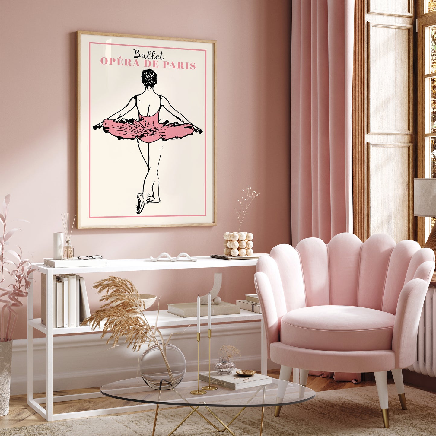 Ballet Minimalist Nursery Wall Art